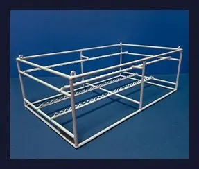 Stacking metal baskets